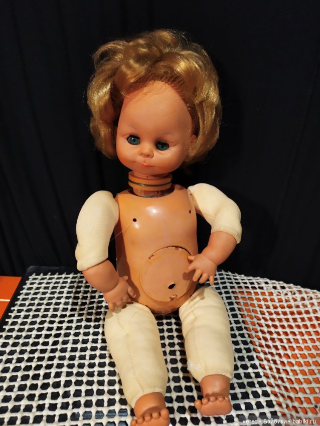 Винтажная кукла из Италии с механизмом внутри (фото 2)