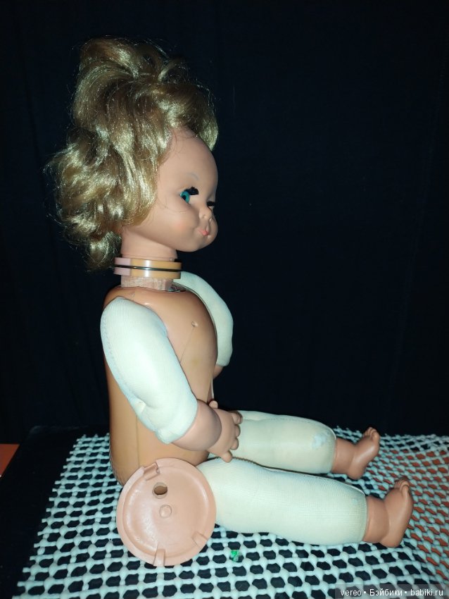 Винтажная кукла из Италии с механизмом внутри (фото 4)