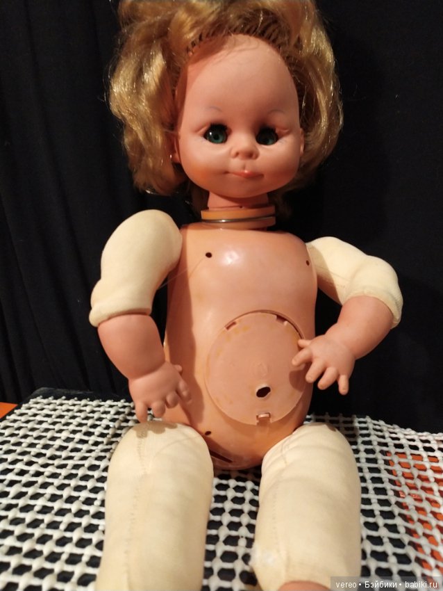 Винтажная кукла из Италии с механизмом внутри (фото 9)