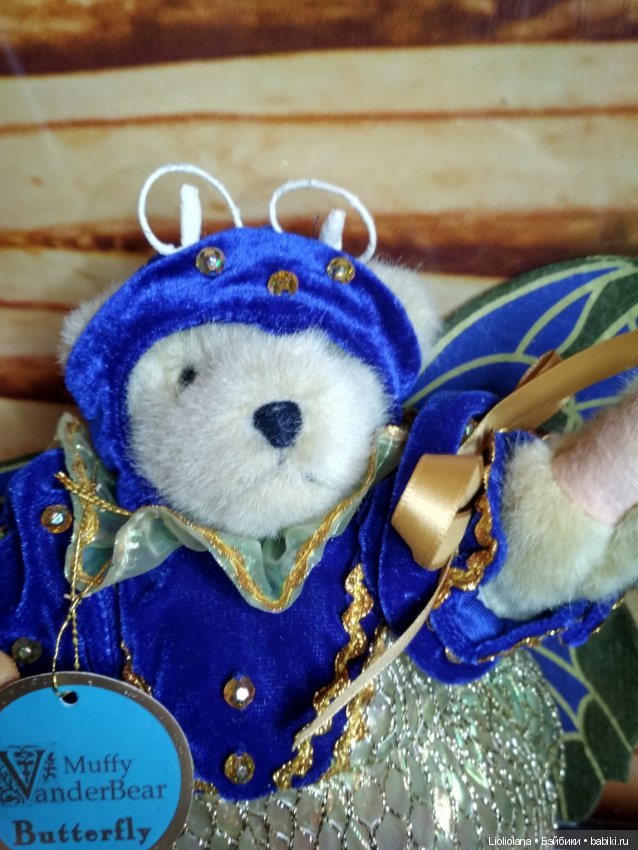 Медвежонок Muffy Vanderbear "Бабочка" от North American Bear Co