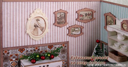 Набор-конструктор для румбокса "Новогодняя столовая" из серии "Кукольные домики" (фото 2)