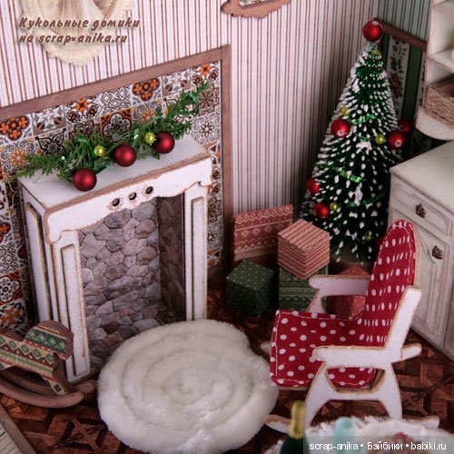 Набор-конструктор для румбокса "Новогодняя столовая" из серии "Кукольные домики" (фото 4)