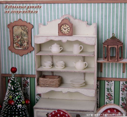 Набор-конструктор для румбокса "Новогодняя столовая" из серии "Кукольные домики"