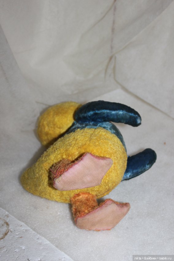 Мягкая игрушка СССР Утенок плюшевый (фото 5)