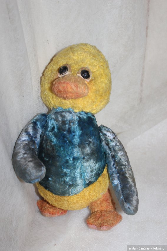 Мягкая игрушка СССР Утенок плюшевый (фото 2)