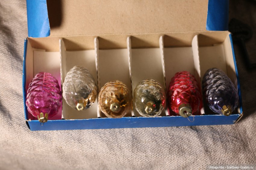 Набор елочных украшений шишки, Завидовская фабрика игрушек (фото 7)