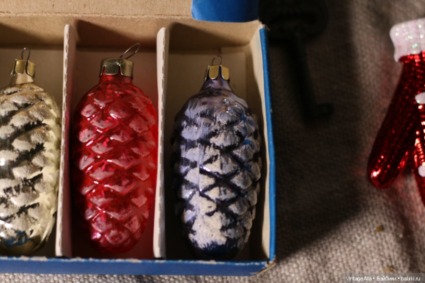 Набор елочных украшений шишки, Завидовская фабрика игрушек (фото 6)