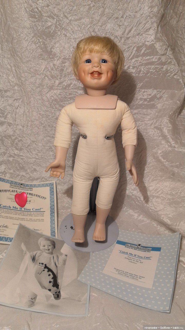 Мальчик с ямочками на щечках из коллекции Ashton Drake 1992 год (фото 10)