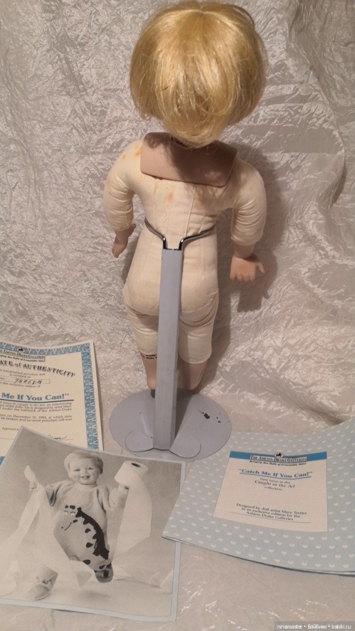 Мальчик с ямочками на щечках из коллекции Ashton Drake 1992 год