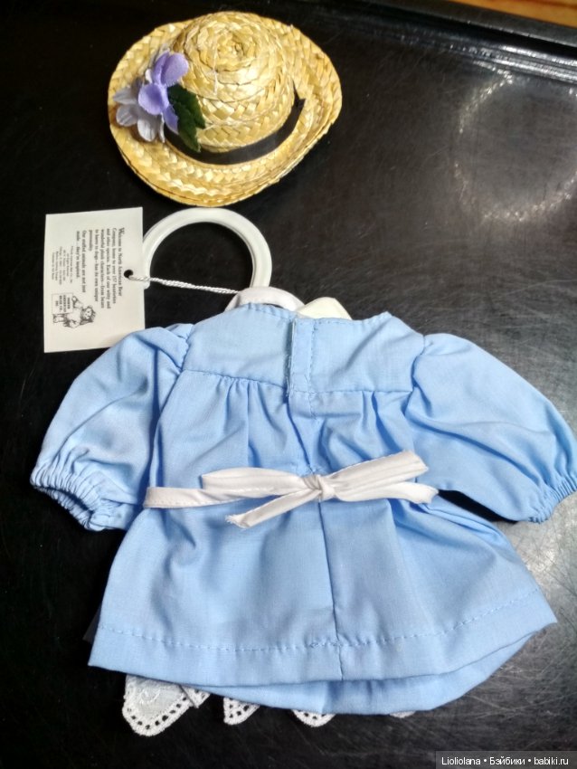 Аутфит для медведей Muffy Vanderbear. Платье и шляпка (фото 5)