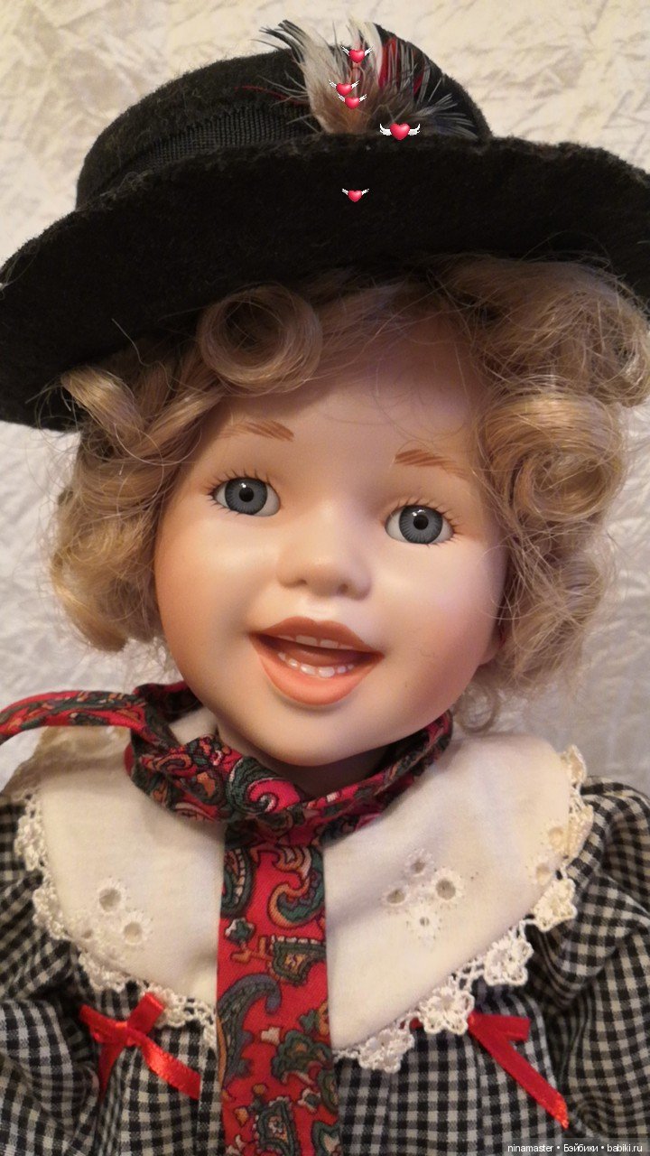 Винтажная фарфоровая улыбашка от Jeanne Singer - The Ashton-Drake Galleries (фото 2)