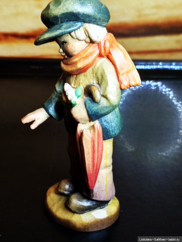 Деревянная статуэтка отAnri. Мальчик с зонтом. Ferrandiz (фото 7)