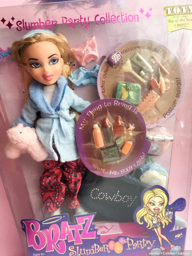 Винтажная кукла и игрушка детства - Bratz Cloe Slumber Party Брац Хлоя  Пижамная вечеринка купить в Шопике
