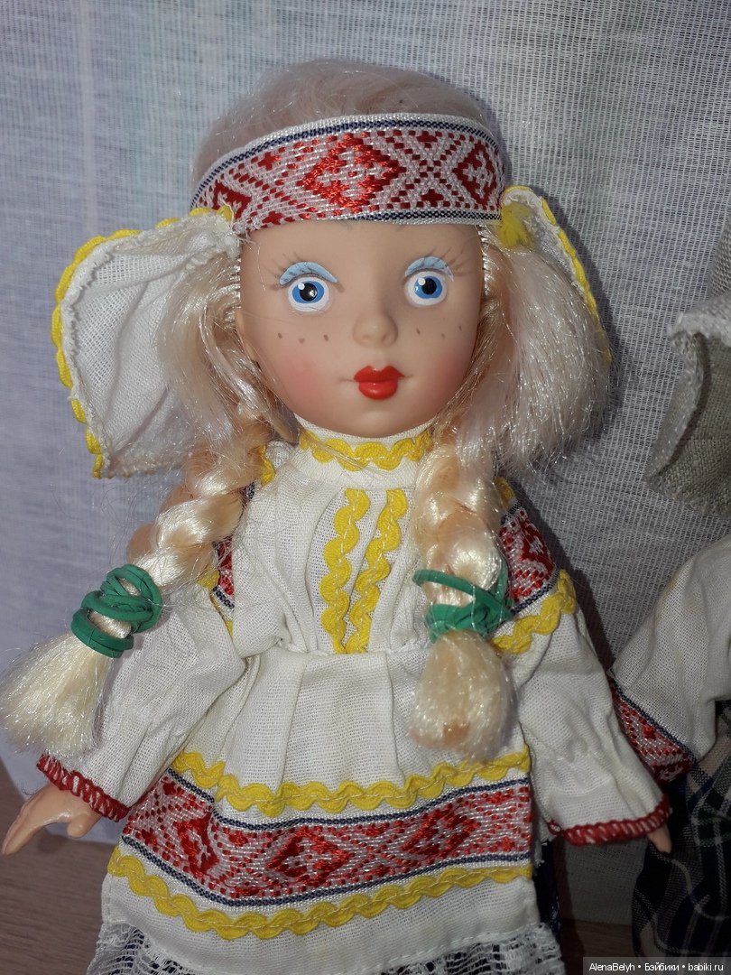 Куклы в белоруской национальной одежде-Белорус и белорусочка (фото 3)