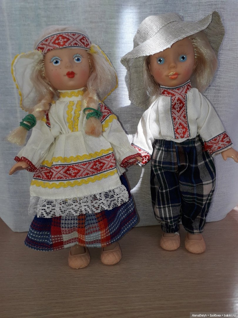 Куклы в белоруской национальной одежде-Белорус и белорусочка (фото 4)