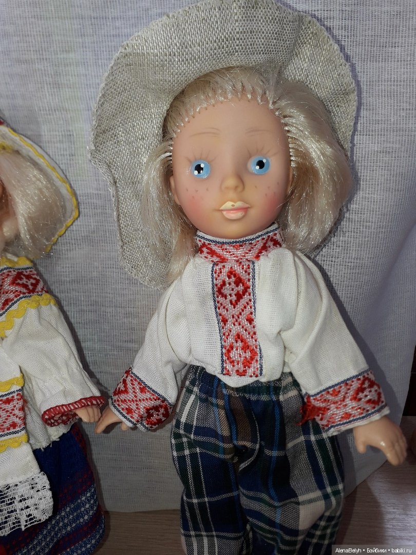 Куклы в белоруской национальной одежде-Белорус и белорусочка (фото 8)