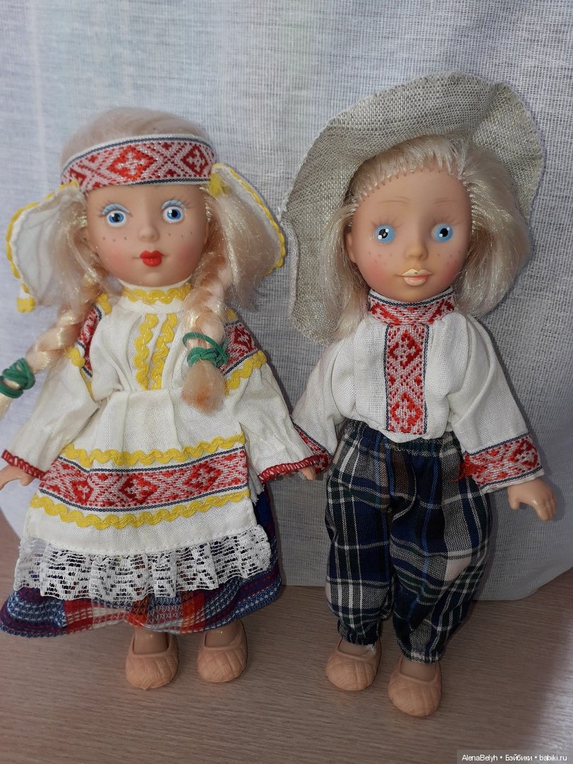Куклы в белоруской национальной одежде-Белорус и белорусочка (фото 5)