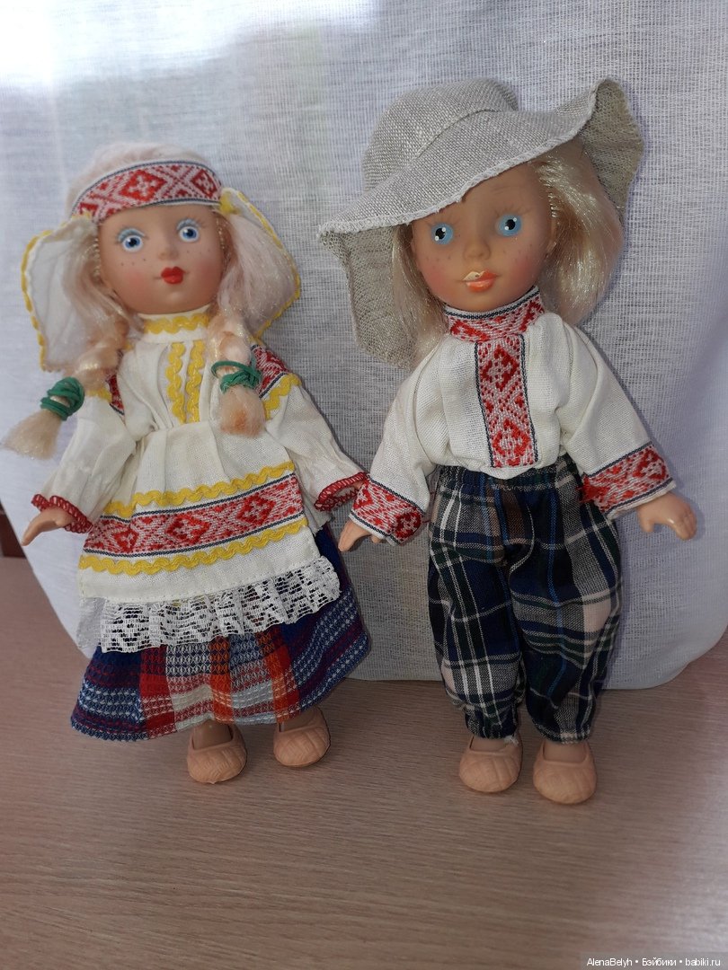 Куклы в белоруской национальной одежде-Белорус и белорусочка (фото 7)