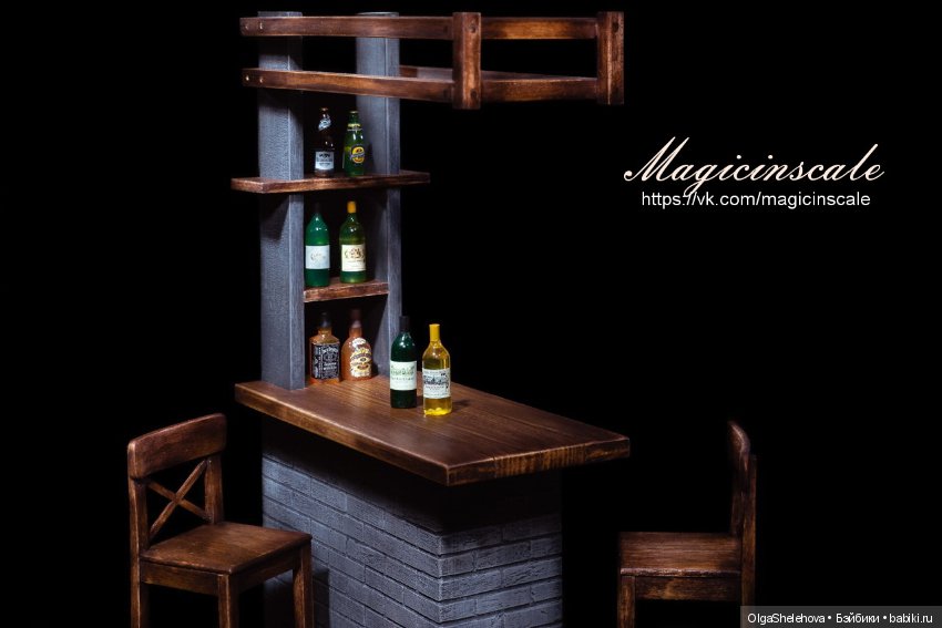 Барная стойка для кукол от 15 до 20 см. Цена снижена 3500!!!!до 5.02 (фото 2)