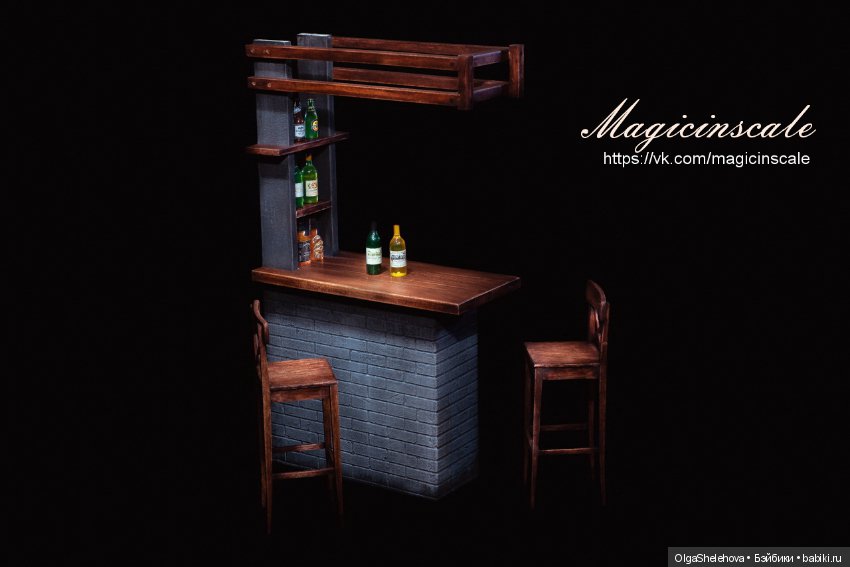 Барная стойка для кукол от 15 до 20 см. Цена снижена 3500!!!!до 5.02 (фото 3)