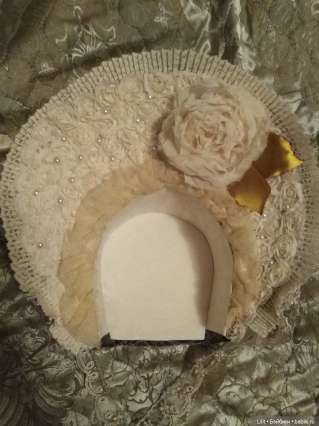 Бонет для больших кукол — Одежда для кукол (фото 4)