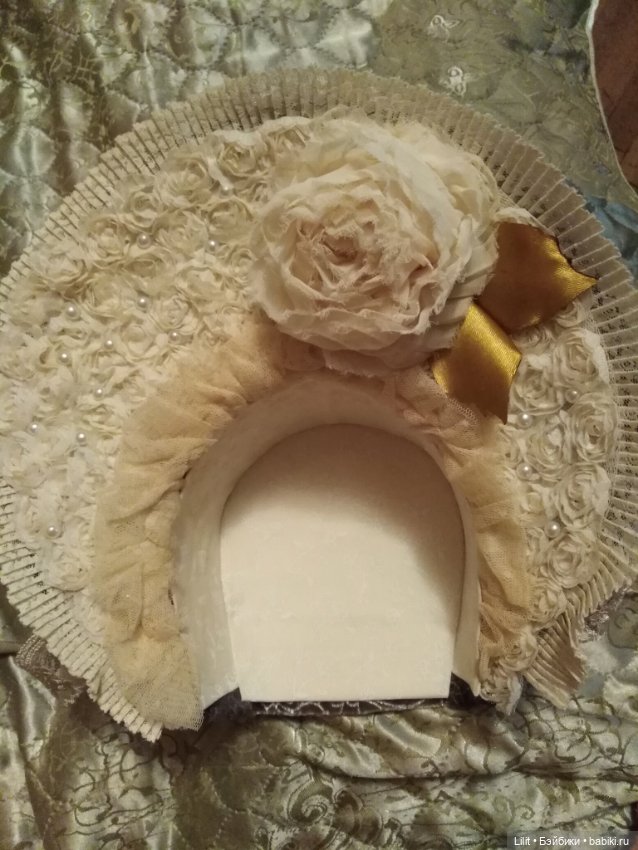 Бонет для больших кукол — Одежда для кукол