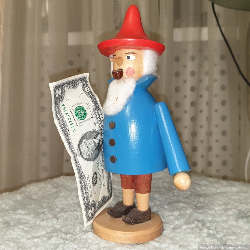 Винтажная фигурка Erzgebirgische Volkskunst, лесник (фото 3)