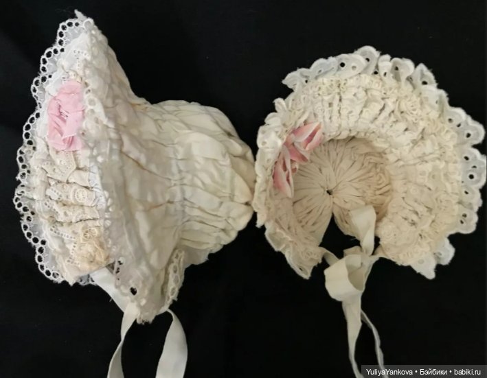 Боннет для антик куклы — Одежда