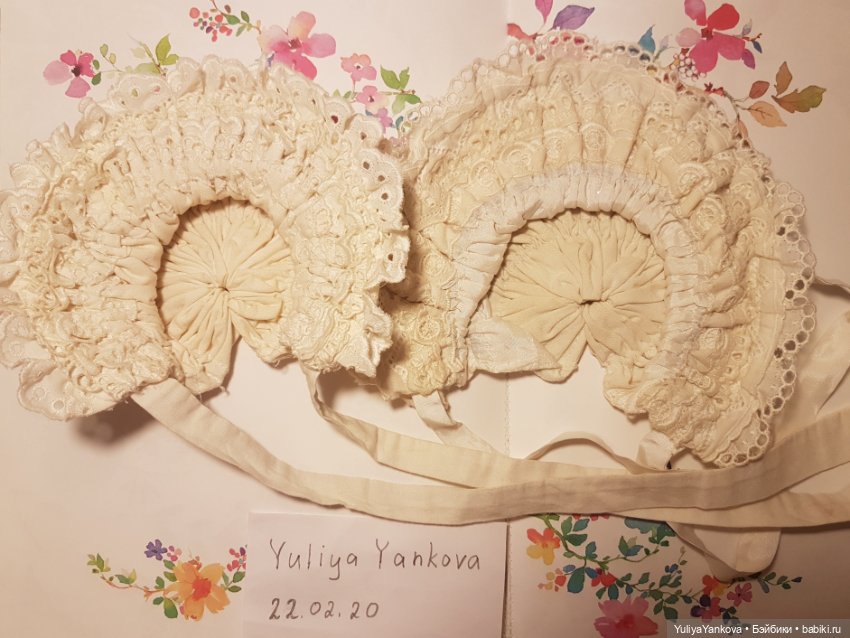 Боннет для антик куклы — Одежда (фото 3)