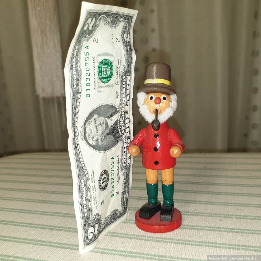 Винтажная фигурка Erzgebirgische Volkskunst, боровичок (фото 3)