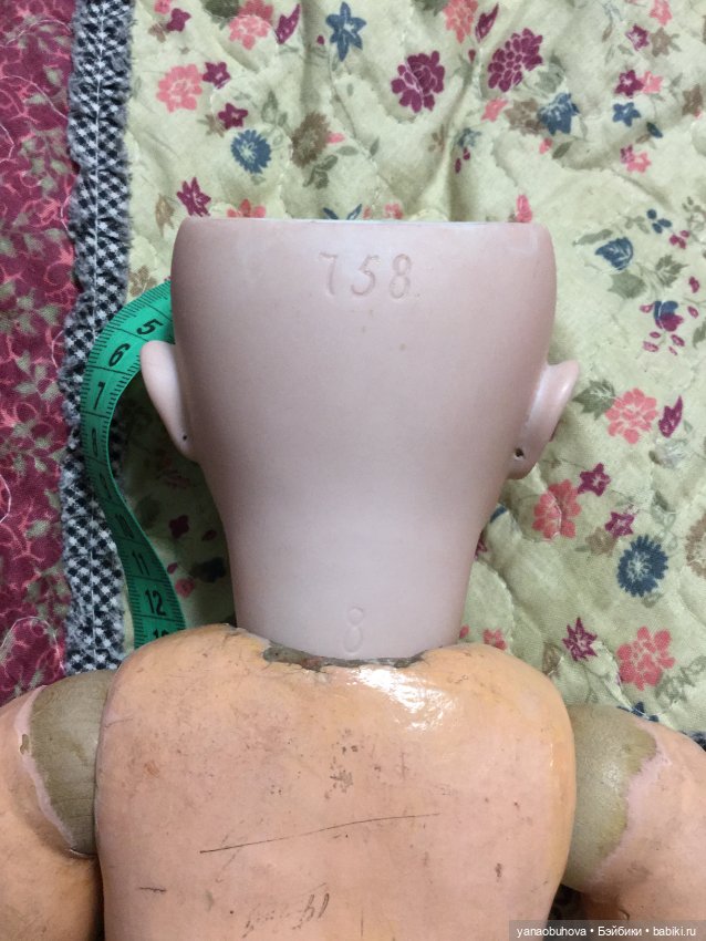 Антикварная красавица редкого молда 758. Предположительно Симон Хальбиг, 45 см