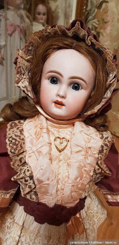 Антикварная красавица редкого молда 758. Предположительно Симон Хальбиг, 45 см (фото 4)