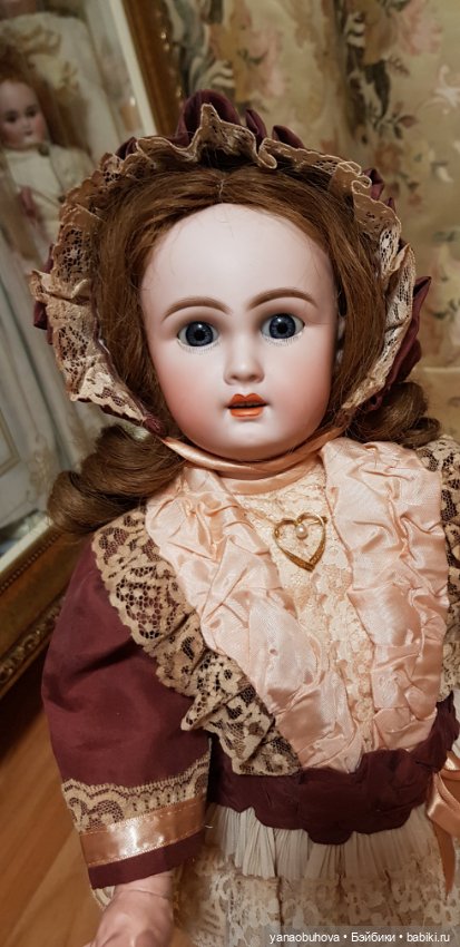 Антикварная красавица редкого молда 758. Предположительно Симон Хальбиг, 45 см (фото 5)