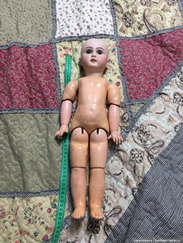 Антикварная красавица редкого молда 758. Предположительно Симон Хальбиг, 45 см