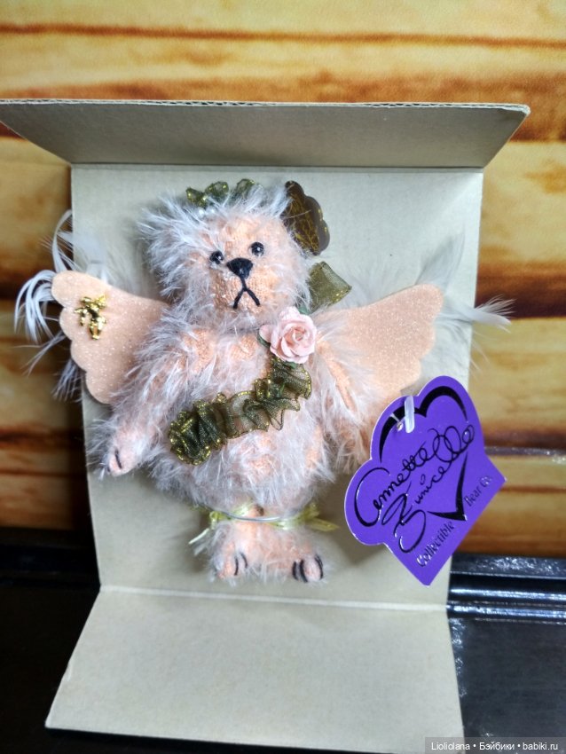 Миниатюрный медвежонок Осень от Annette Funicello. 10 см. Рассрочка