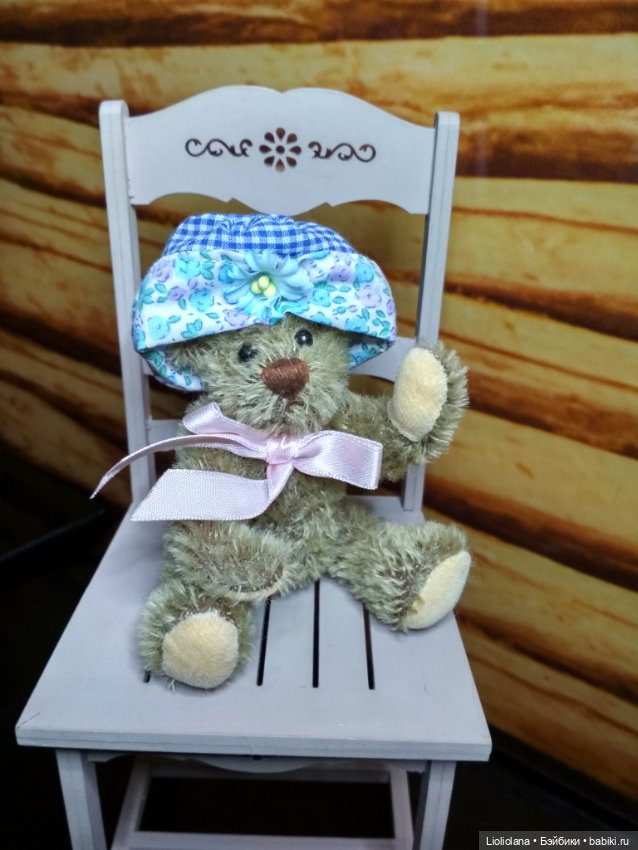 Медвежонок от Annette Funicello Bear. 100% мохер. 14 см (фото 5)