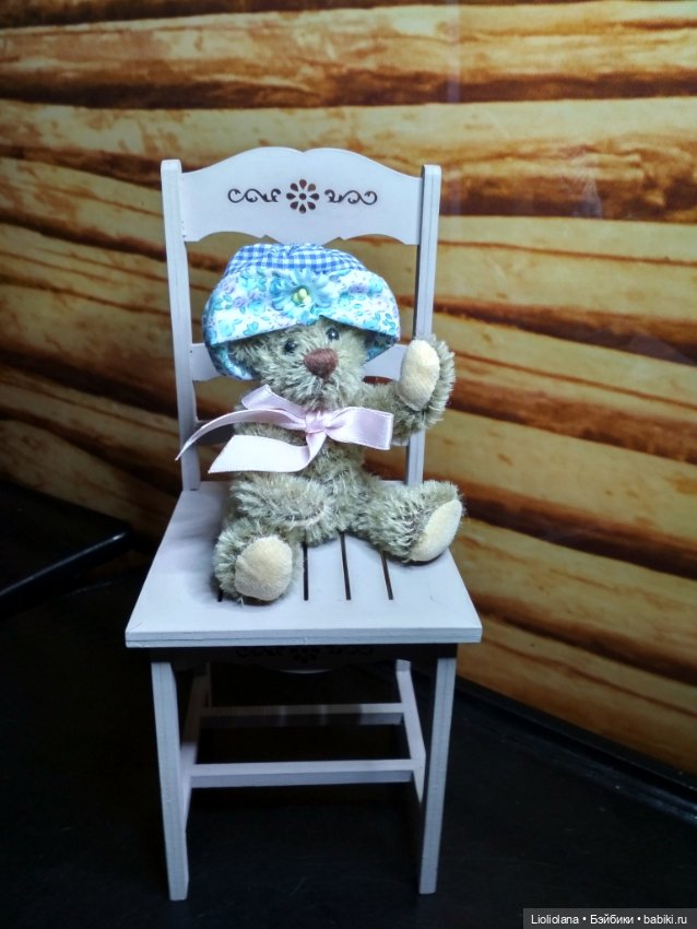 Медвежонок от Annette Funicello Bear. 100% мохер. 14 см (фото 7)