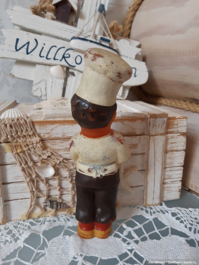 Резиновая игрушка повар ГДР (фото 2)