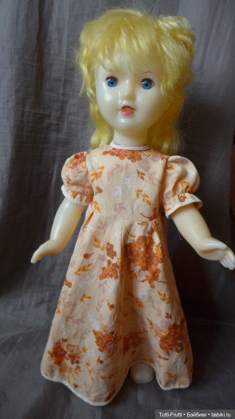 Кукла СССР с зубками,Людмила,Саратовская ф-ка игрушек,60 см (фото 2)