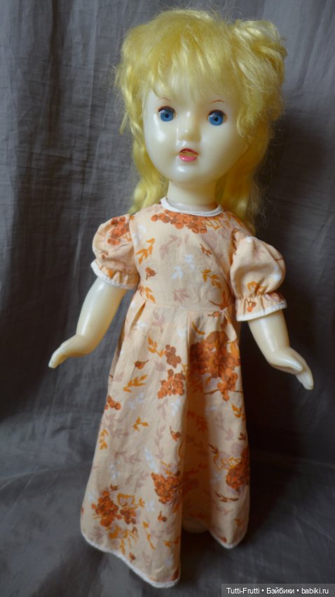 Кукла СССР с зубками,Людмила,Саратовская ф-ка игрушек,60 см (фото 8)