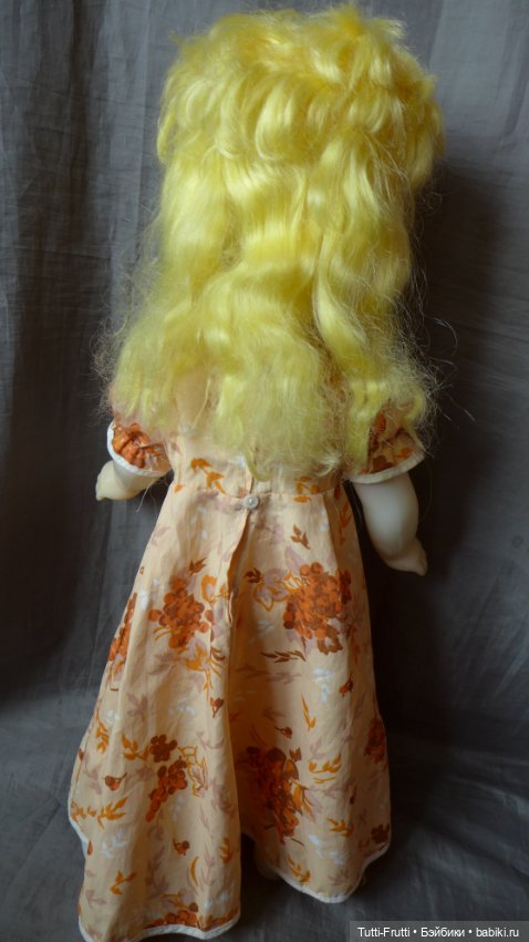 Кукла СССР с зубками,Людмила,Саратовская ф-ка игрушек,60 см (фото 3)