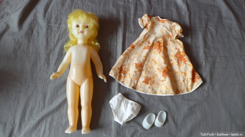 Кукла СССР с зубками,Людмила,Саратовская ф-ка игрушек,60 см (фото 4)