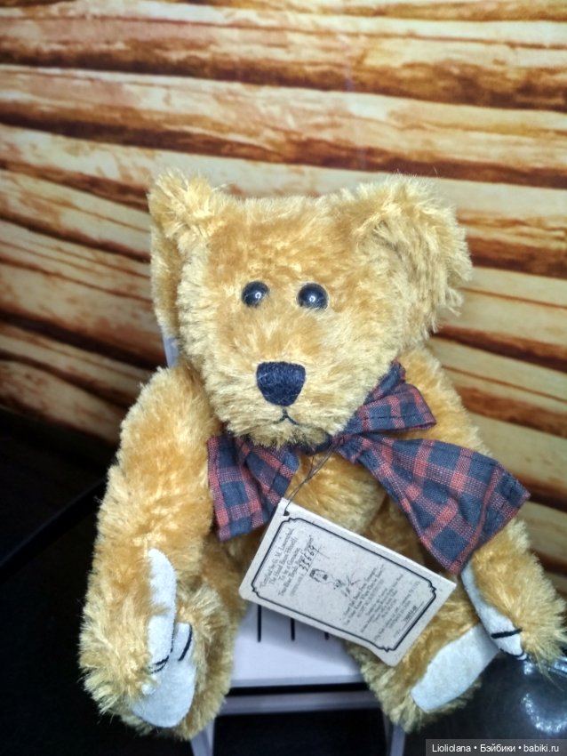 Медвежонок от Boyds Bears. Мохер. 24 см (фото 7)
