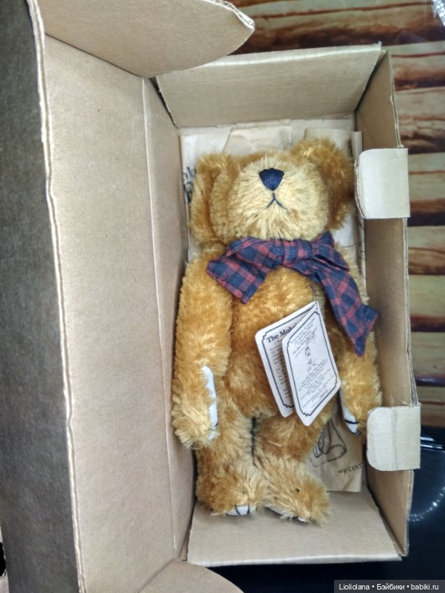 Медвежонок от Boyds Bears. Мохер. 24 см (фото 8)