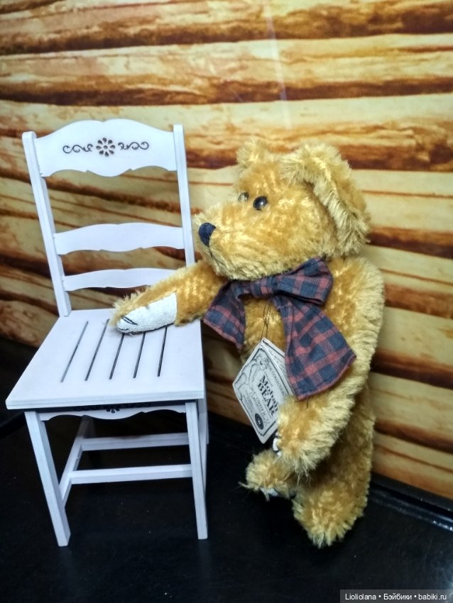 Медвежонок от Boyds Bears. Мохер. 24 см (фото 5)