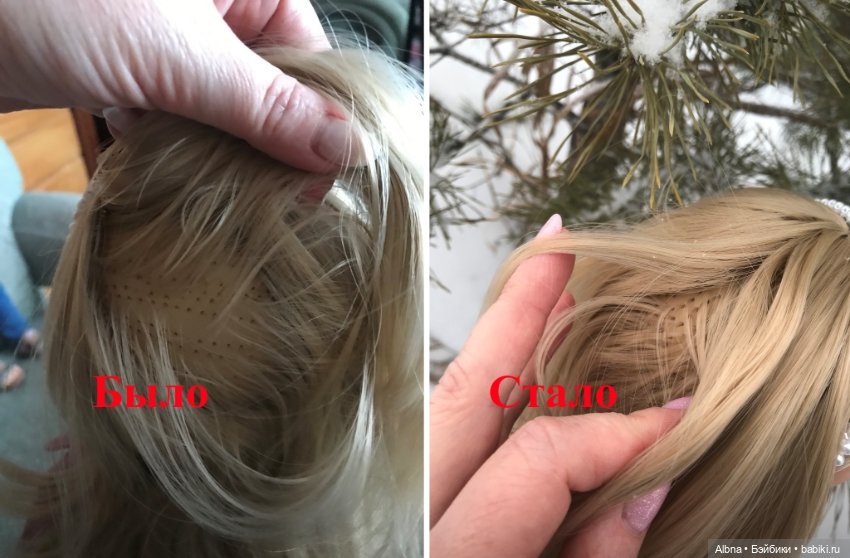 Допрошью волосы вашей кукле Gotz