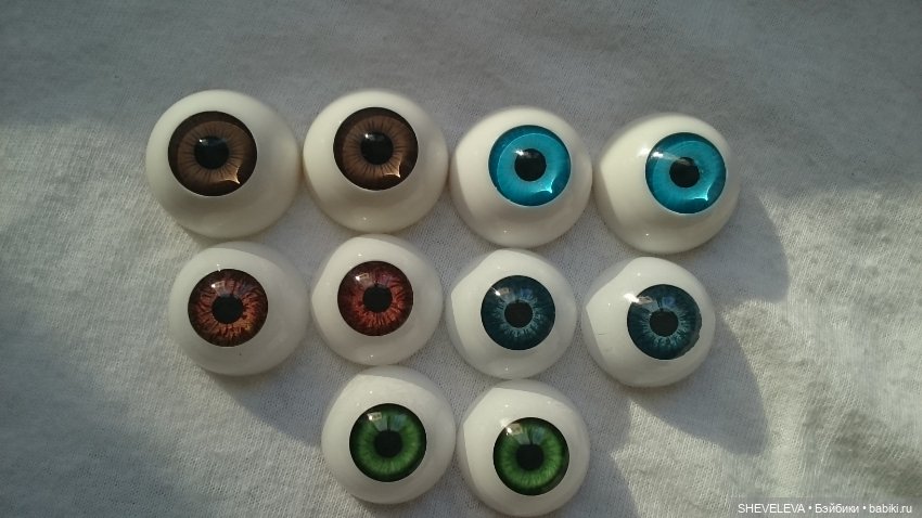 Глаза акрил- реал 18-20-22