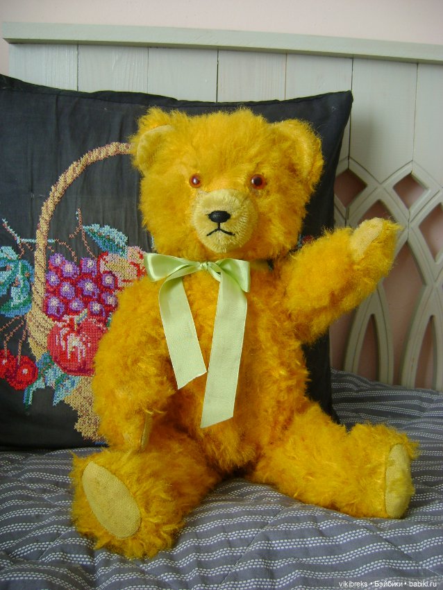 Мишка-желток ГДР 60-е гг. винтаж (фото 3)