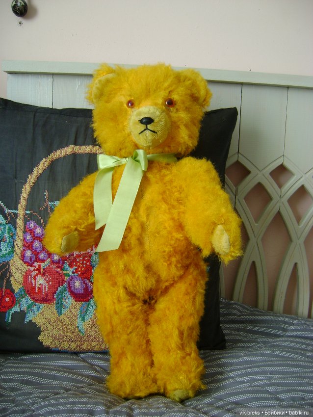 Мишка-желток ГДР 60-е гг. винтаж