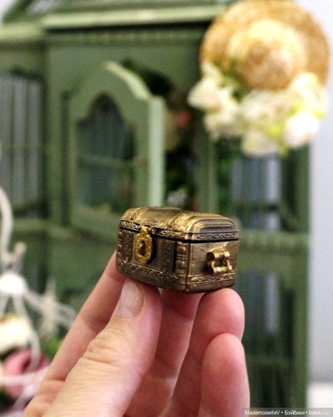 Латунный сундучок / ларец / шкатулка (фото 8)